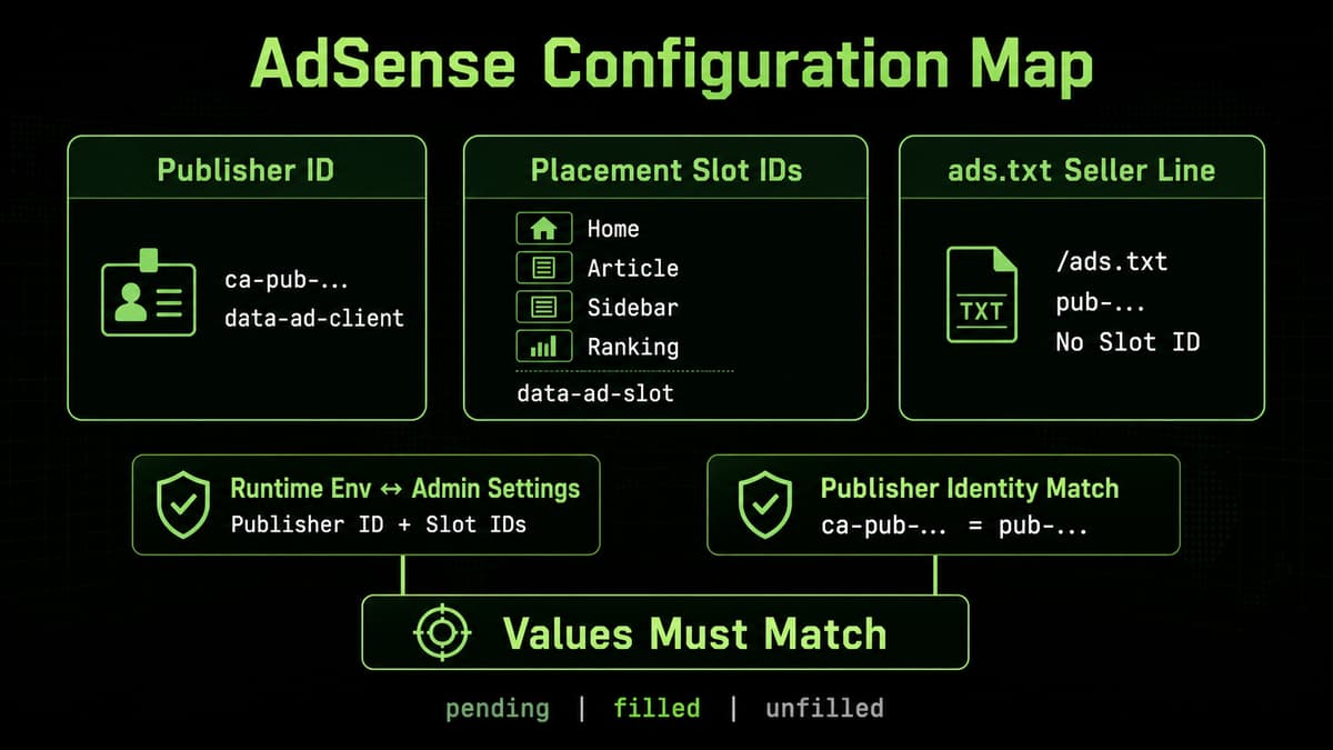 AdSense Publisher IDs, Slot IDs, and ads.txt