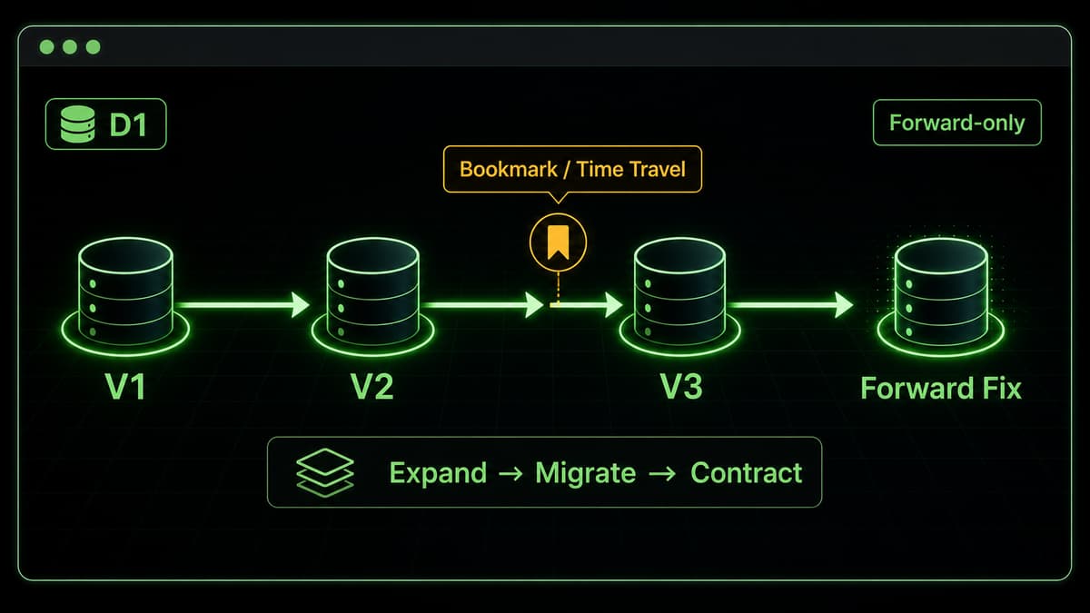 D1 Has No Down Migrations: A Forward-Only Recovery Strategy